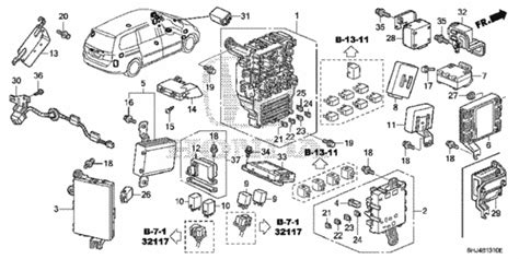 2005 honda odyssey rear junction box|2005.